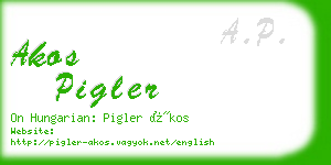 akos pigler business card